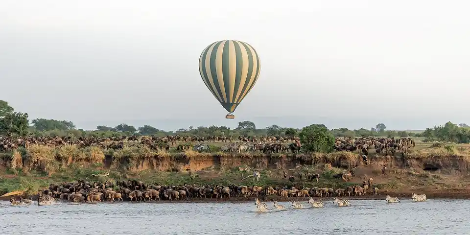 4 days serengeti hot air balloon safari