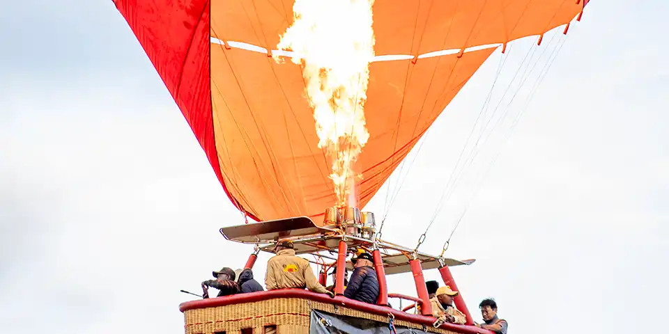 5 days hot air balloon safari serengeti aerial view
