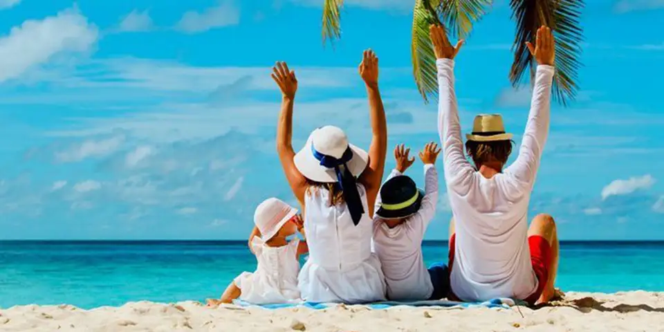 Family enjoying Tanzania safari and Zanzibar beach vacation
